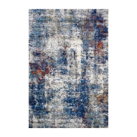 Tapis LUMA Bleu, Gris, Orange thumbnail 2