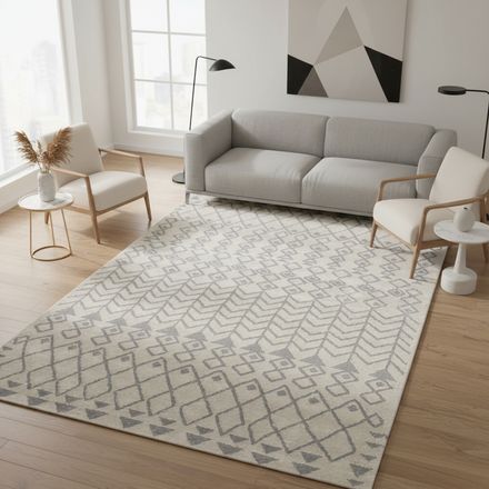 Tapis REZA Beige, Gris thumbnail 1