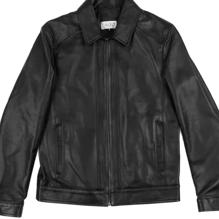 Veste en cuir thumbnail 1