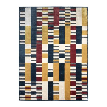Tapis RETRO REC Multicouleur, Rouge, Beige thumbnail 3
