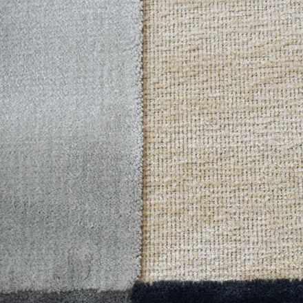 Tapis RETRO REC 1 Bleu, Vert, Écru thumbnail 3
