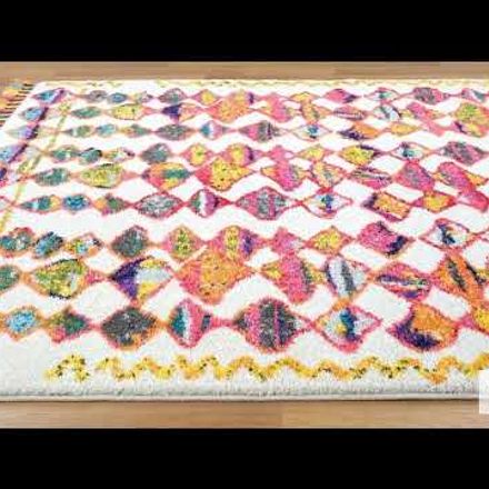 Tapis Berber Tribal Mk 01 Multicolore thumbnail 1