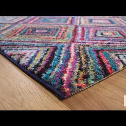 Tapis Carre Boutik Multicolore thumbnail 1