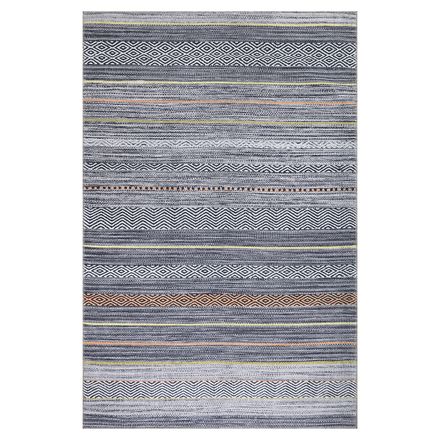 Tapis Nobasta Gris, Orange, Jaune, Blanc thumbnail 1
