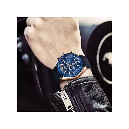 Montre  pour Hommes, Montre-bracelet Étanche en Cuir thumbnail 3