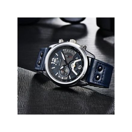 Montre à Quartz en Acier Inoxydable pour Homme, Étanche, Chronographe thumbnail 4