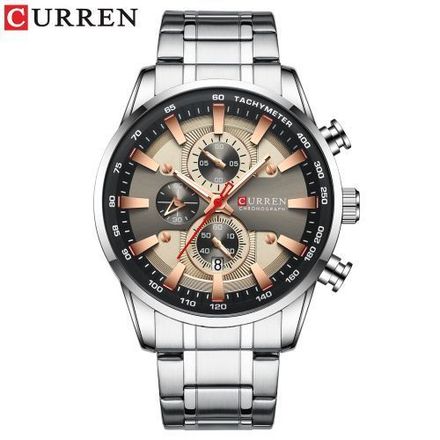 Montre à Quartz pour Homme avec Trois Sous-cadrans ,affichage de la Date. thumbnail 2