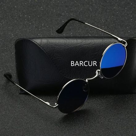 Lunettes de Soleil Polarisées pour Hommes Classiques Rondes thumbnail 2