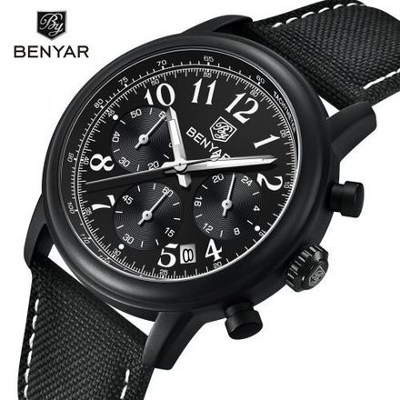Montre Chronographe Sport Montre à Quartz pour Hommes thumbnail 1