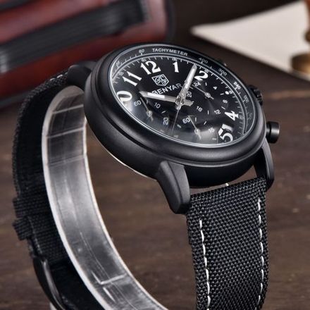 Montre Chronographe Sport Montre à Quartz pour Hommes thumbnail 3