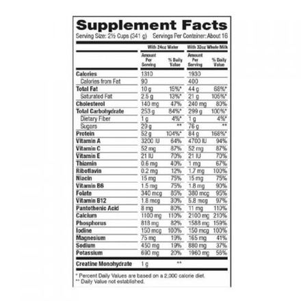 Super Mass Gainer - Gourmet Vanilla  thumbnail 3