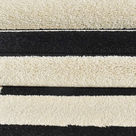 Tapis Danyo Crème, Noir thumbnail 3