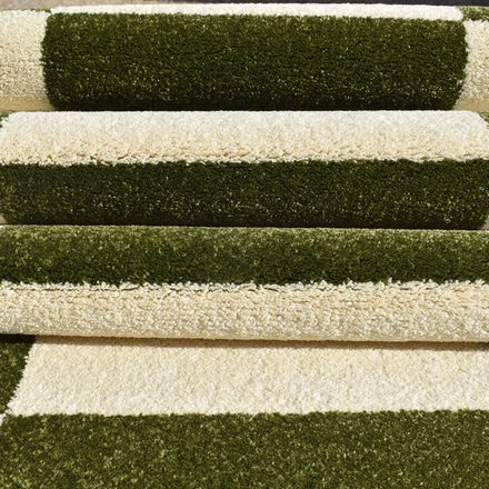 Tapis de couloir danyo crème, vert thumbnail 3