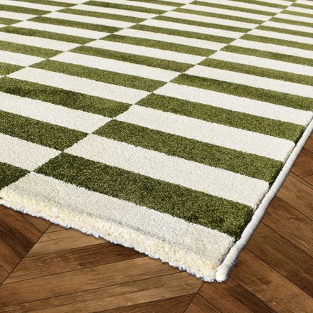 Tapis Danyo Crème, Vert thumbnail 4