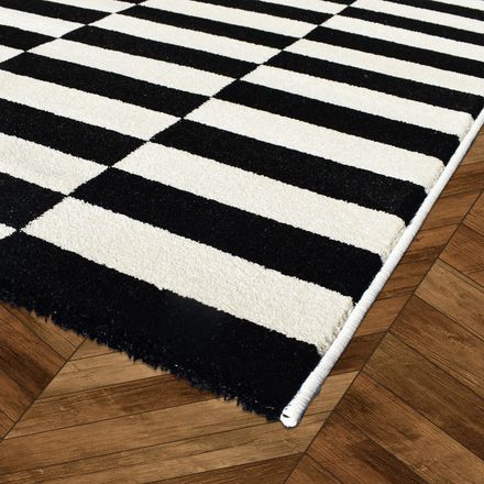 Tapis de Couloir Danyo - Crème, Noir thumbnail 3