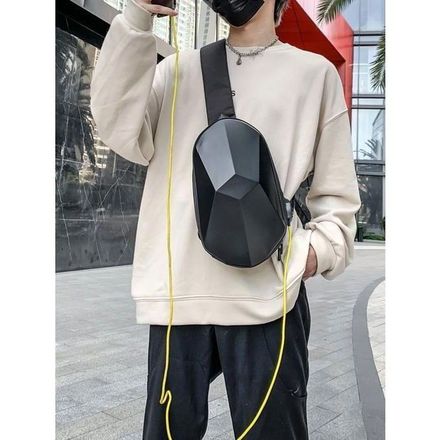 Fashion Sac à Bandoulière de Mode de Sport Extérieur à Main Croisé Décontracté Avec Chargeur USB thumbnail 2