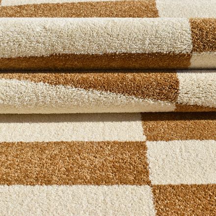 Tapis Danyo Crème, Camel thumbnail 4