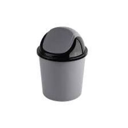 Poubelle balance couvercle basculant 10 l -grise-plastique résistant pratique thumbnail 2