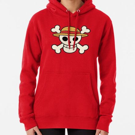 Jolly Roger des Pirates du Chapeau de Paille Sweat à capuche épais thumbnail 1
