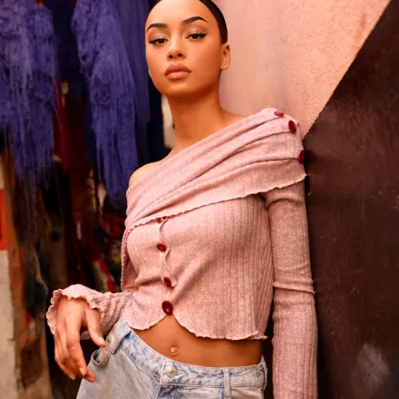 Top en Maille Bustier avec Fronces thumbnail 1