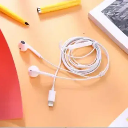Écouteur Filaire - Oreillette - T28 - Lightning - Intra-Auriculaire - Antichoc thumbnail 1