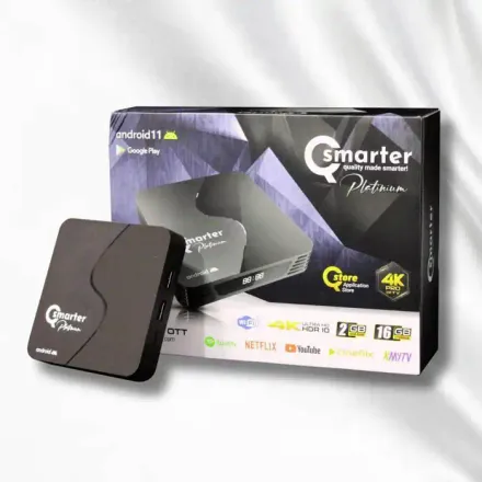 Smart TV BOX  - 4K - Wifi - 16Go - Abonnement Netflix 12 Mois thumbnail 2