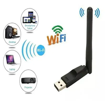 Clé USB Wi-Fi 150 Mbps avec Antenne Rotativee thumbnail 1