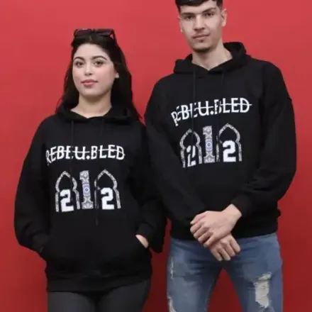 Sweat à capuche REBEUBLED OVERSIZE UNISEXE  thumbnail 2