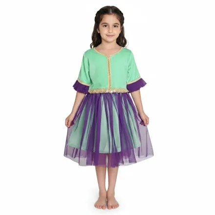 Caftan avec Demi Manches en Mlifa de Soie thumbnail 1