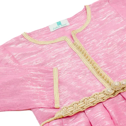 Caftan avec Manches en shantung de soie thumbnail 3