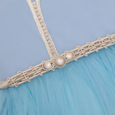 Caftan sans Manches en Crêpe Georgette de Soie thumbnail 2