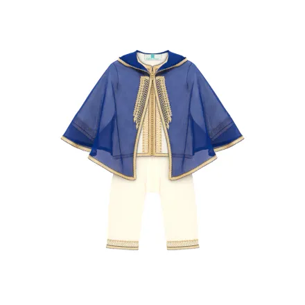 Jabador - beige pour enfant avec selham bleu thumbnail 1