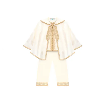 Jabador pour enfant avec selham - beige thumbnail 1
