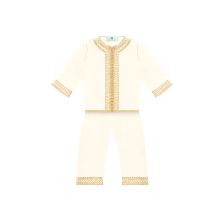 Jabador pour enfant avec selham - beige thumbnail 2