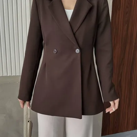 Blazer Classique - Marron Chocolat thumbnail 2