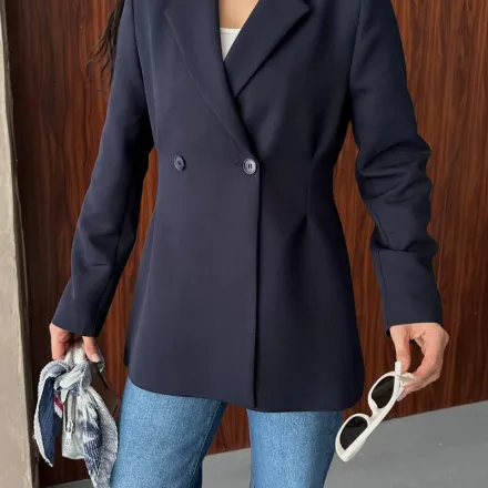 Blazer Classique - Bleu Marine thumbnail 1