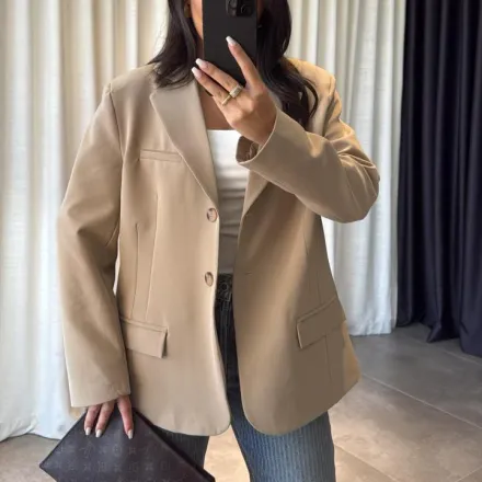 Blazer Oversize Beige thumbnail 1