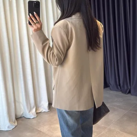 Blazer Oversize Beige thumbnail 4