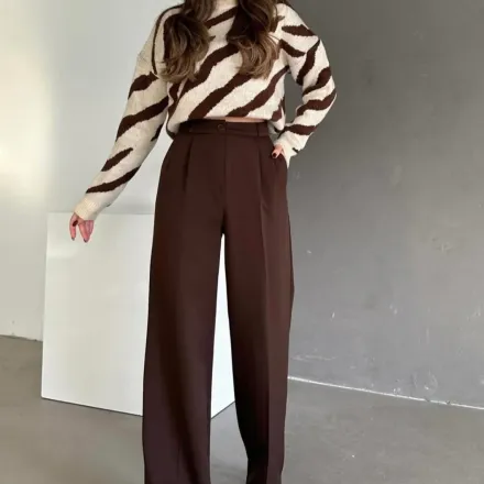 Pantalon Palazzo Taille Haute thumbnail 3