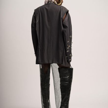 Luxury Blazer Gris Souris thumbnail 4