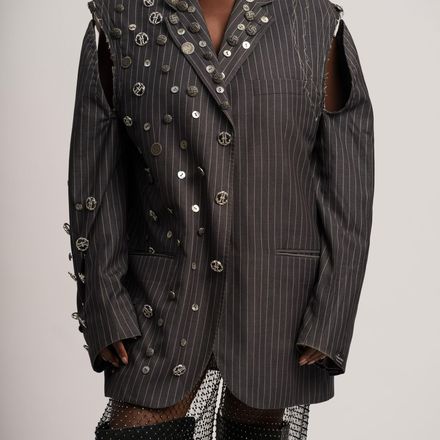 Luxury Blazer Gris Souris thumbnail 2