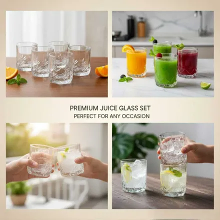 Lot de 6 Verres Eau ou Jus en Cristallin T thumbnail 1