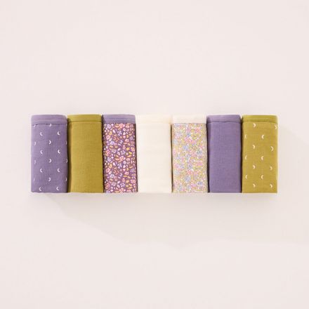 Lot de 7 Culottes Brésiliennes en Coton Mélangé Imprimé thumbnail 3