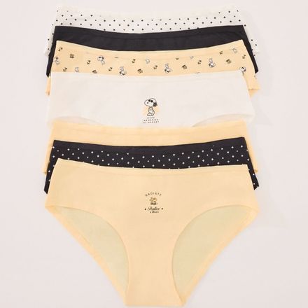 Lot de 7 Culottes Larges en Coton avec Imprimé Snoopy thumbnail 2
