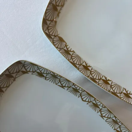 Ensemble de 2 plats ovales – Golden Deco thumbnail 3