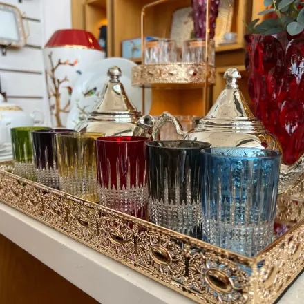 6 Verres à thé Bellar Julia en cristal St Louis thumbnail 2