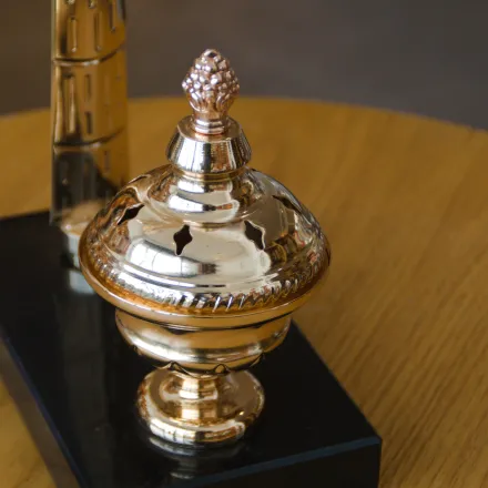 Encensoir palmier doré thumbnail 2