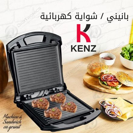 Grill Panini Double Face 1400w Multifonctionnalité, Revêtement Granit Antiadhésif, Vt-3957 thumbnail 2