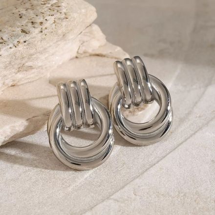 Boucles D'oreilles Plaqué Or Ogn073-2 thumbnail 4
