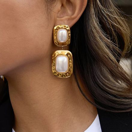 Boucles D'oreilles Plaqué Or Ogn101 thumbnail 2